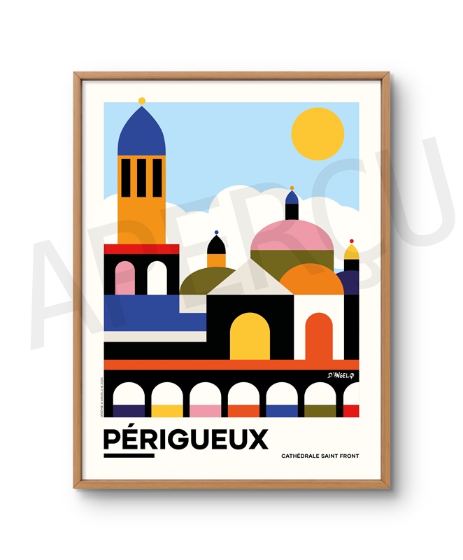 Affiche Périgueux 30x40cm